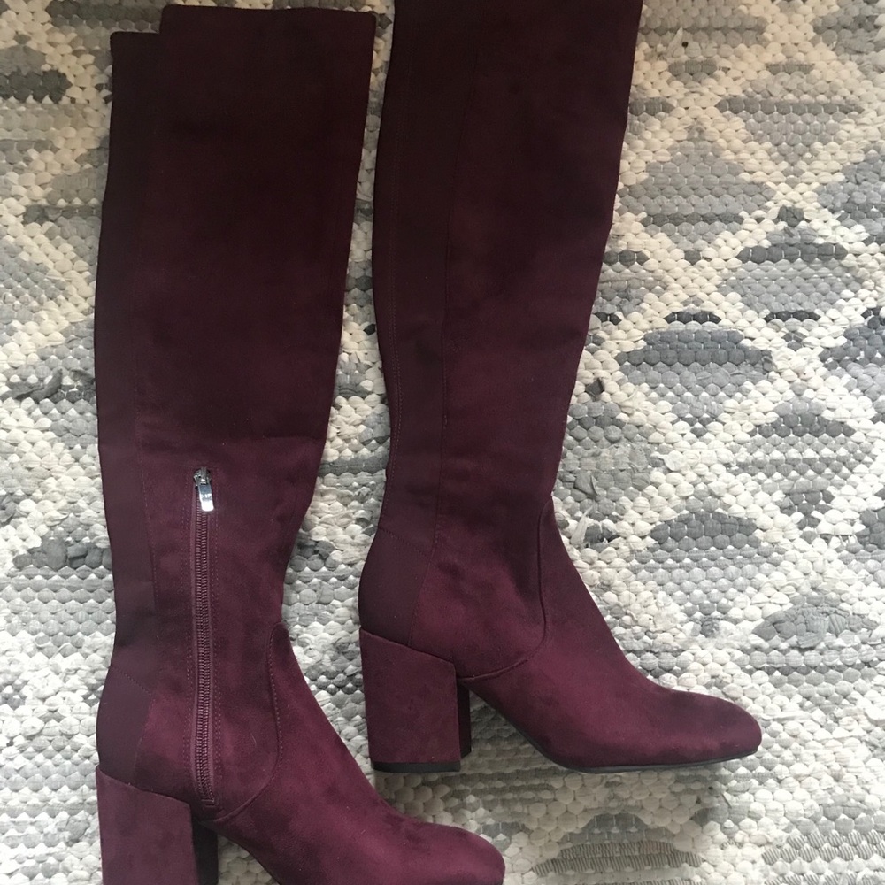 NWOT Marc Fisher Ramata Boot-Berry colored